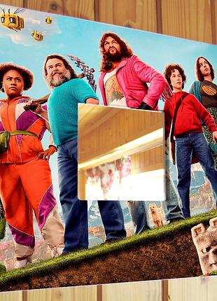 Декоративное зеркало "фильм майнкрафт. minecraft" подарок фанату для интерьера, спальни, детской к