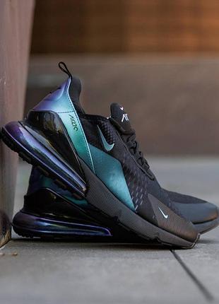 Мужские кроссовки nike air max 270 black blue chameleon