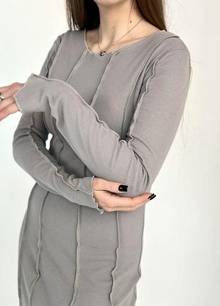 Сукня облягаюча в рубчик 5