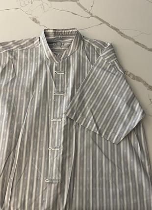 Чоловіча сорочка великого розміру 4xl бавовняна тканина