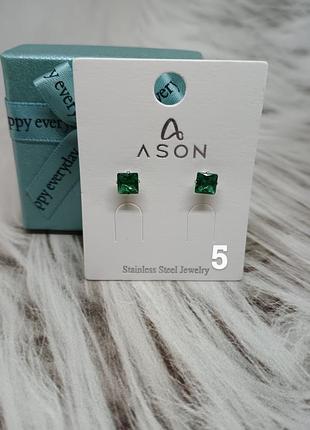 Сережки нержавіюча сталь