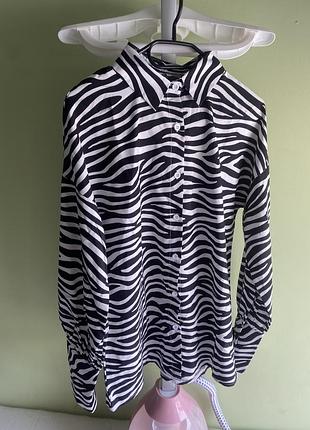 Рубашка з принтом зебра