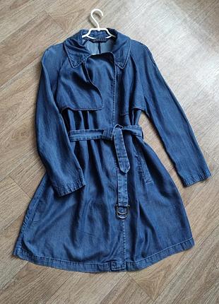 Воздушный плащик-тренч из лиоцелла от зара