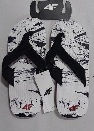 В'єтнамки шльопанці чоловічі 4f чорно-білі