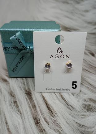 Сережки нержавіюча сталь