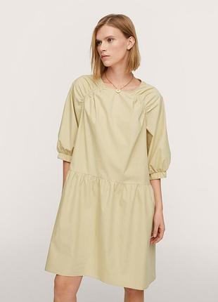 Об'ємна широка бавовняна сукня mango - xs-s, m-l