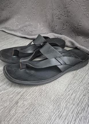 Кожаные вьетнамки, шлепанцы roberto santy