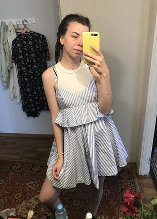 Сукня в смужку хлопкова м