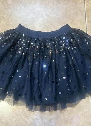 Спідниця пачка в паєтках юбка-пачка нарядна святкова спідниця некст next