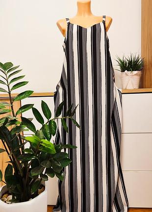 Стильна сукня в чорно білу смужку!