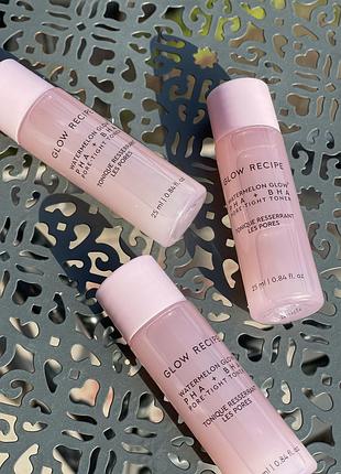 Тоник для лица glow recipe watermelon glow pha + bha pore-tight toner’s, 25мл