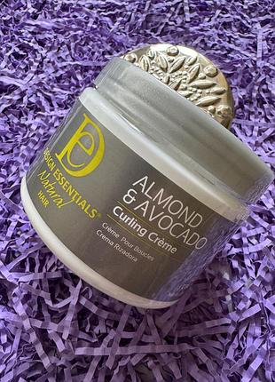 Легкий многоцелевой крем для укладки локонов design essentials® natural almond & avocado curling crème, 340g