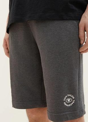 Шорты спортивные мужские 1036329-11086 tom tailor l темно-серый 1036329-11086
