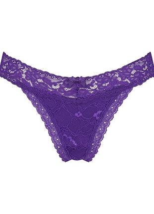 Трусики женские стринги фиолетовые от hunkemoller.