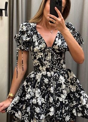 Плаття коротке черне жіноче, сукня нарядна