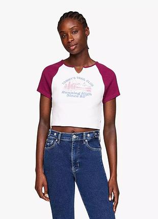 Футболка жіноча tommy hilfiger укорочена