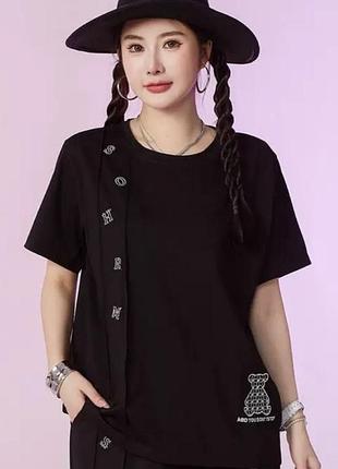 Футболка повсякденна літня з круглим вирізом