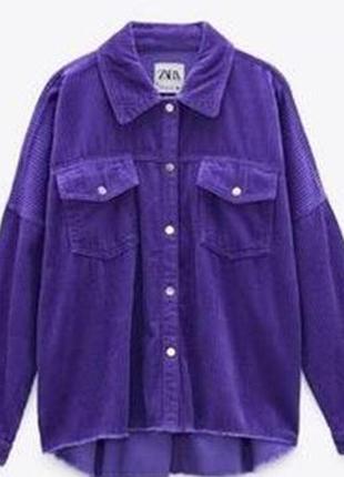 Вельветова сорочка zara,оверсайз сорочка