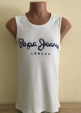 Майка pepe jeans london (англия) slim fit размер s -m