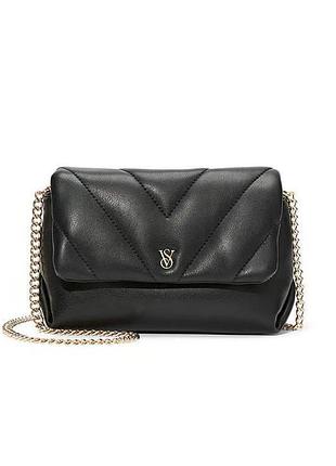 Сумка чорна victoria's secret mini convertible bag