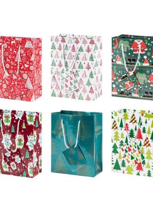 Набір подарункові пакети новорічні картонні melinera