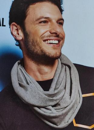 Livergy 🔥🔥стильнячий качественный мужской шарф-снуд нижняя 55*150 см.