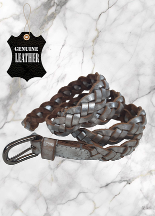 Шкіряний  плетений ремінь  white stuff (m-l)