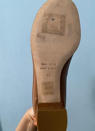 Туфли мэри джейн pollini оригинал 40 натуральная кожа5 фото
