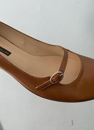Туфли мэри джейн pollini оригинал 40 натуральная кожа8 фото