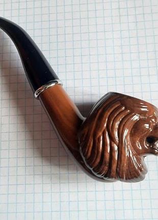 Курительная трубка "лев"новая,не пользованая 24т