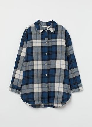 Верхня сорочка оверсайз строката h&m