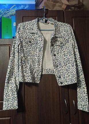 Джинсовка в принт