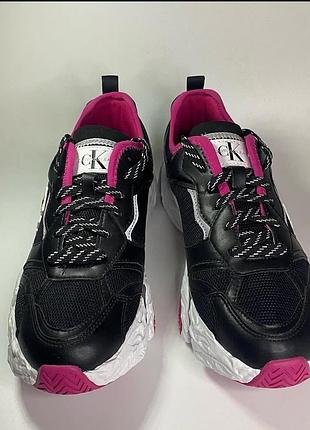 Кросівки жіночі calvin klein runner sneaker laceup pu-ny