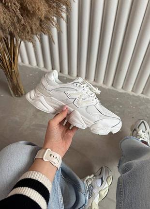 Кроссовки new balance 9060 full white