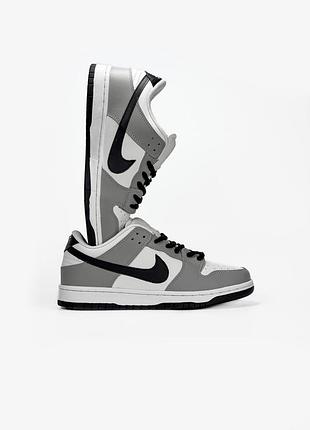 Nike sb dunk low black/grey/white