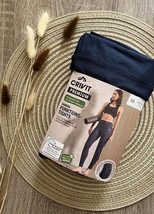 Лосіни жіночі спортивні crivit sports для фітнесу/залу l-2xl