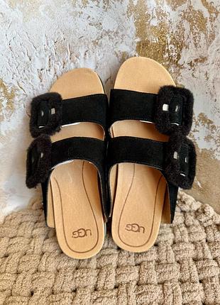 Шлепанцы ugg черные