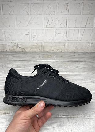Крутые  черные кроссовки adidas l.a treiner