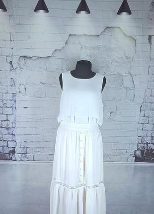 Спідниця міді віскоза літня