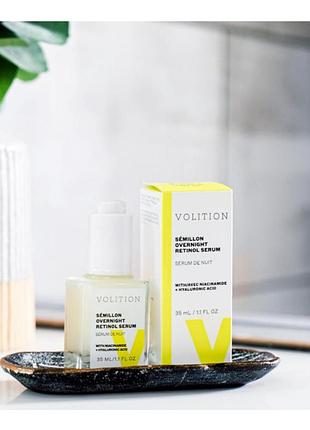 Сировотка для обличчя volition beauty
sémillon overnight retinol serum with niacinamide + hyaluronic acid