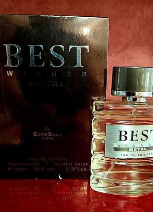 Best winner metal by eurostar paris 100 ml, туалетна вода для чоловіків