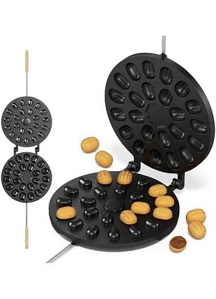 Велика форма для випікання горішків горішниця з антипригарним покриттям (23 горіхи) + квітка | 85790