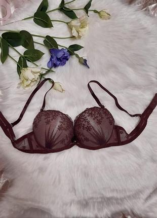 Бюстгалтер бургунди