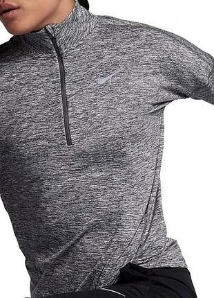 Женская спортивная беговая кофта лонгслив nike running dri-fit s-m (42-44-46)