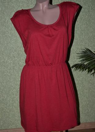 Терракотовое платье - туника с ажурной спинкой2 фото