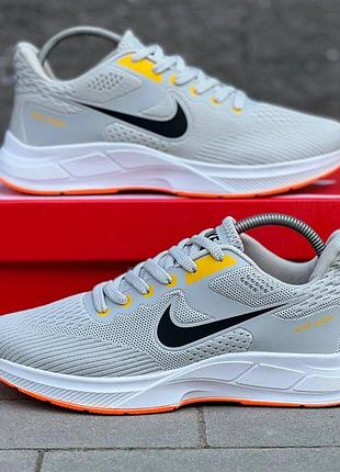 Літні кросівки, чоловічі, nike колір сірий, весна-літо, текстиль, розмір 40-44