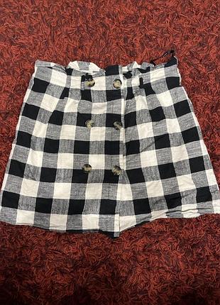 Котонова спідничка primark в клітинку