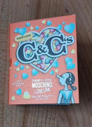 Moschino i love love туалетна вода