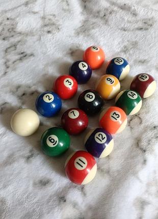 Бильярдные пули для американки 
15шт