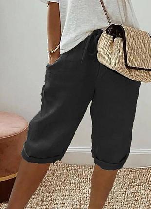 Шорти льняні